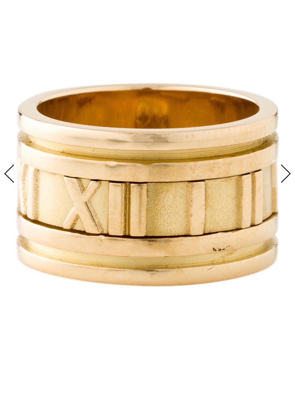 Tiffany & Co. Gold Roman Numeral Wide Band - Picture 3 of 4
